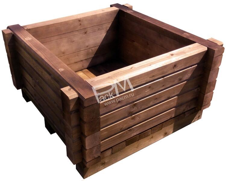 Клумба под дерево на поддоне