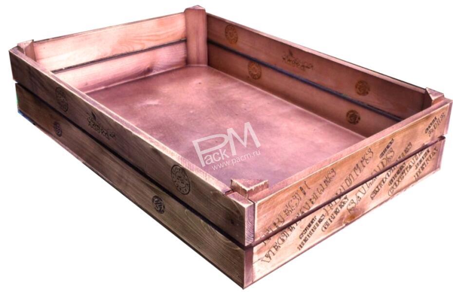 Ящик реечный для фруктов и овощей без крышки