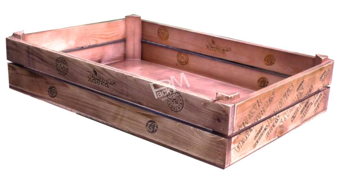 Ящик реечный для фруктов и овощей без крышки арт. 0343