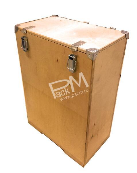 Ящик фанерный с защелками и петлями с ограничителями арт. 0419